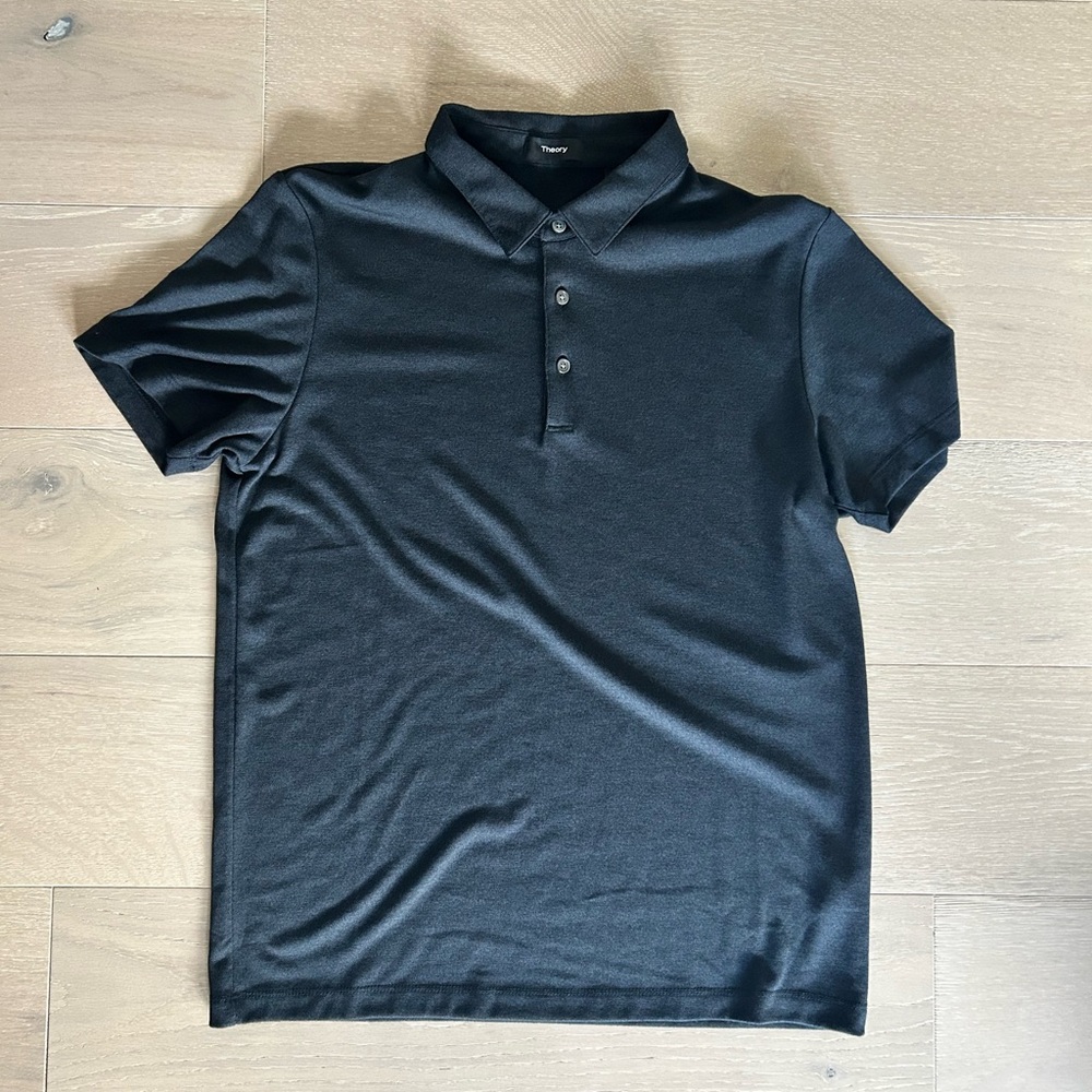 Theory Charcoal Polo Shirt